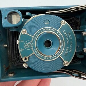 Vintage Kodak Vest Pocket Hawk Eye Camera Art Deco Folding Untested